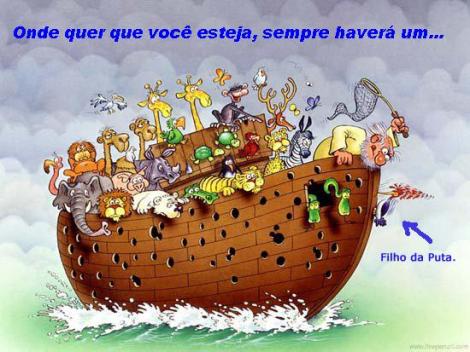 E na arca de Noé...