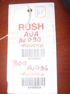 etiqueta de bagagem